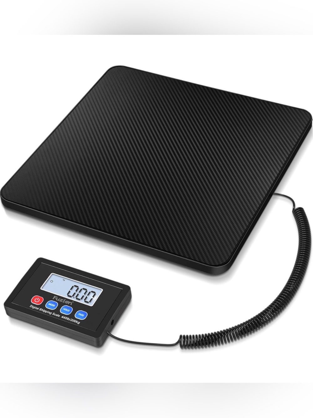 Digital Shipping Scale with Remote Display - Black 440 lb. Weight limit